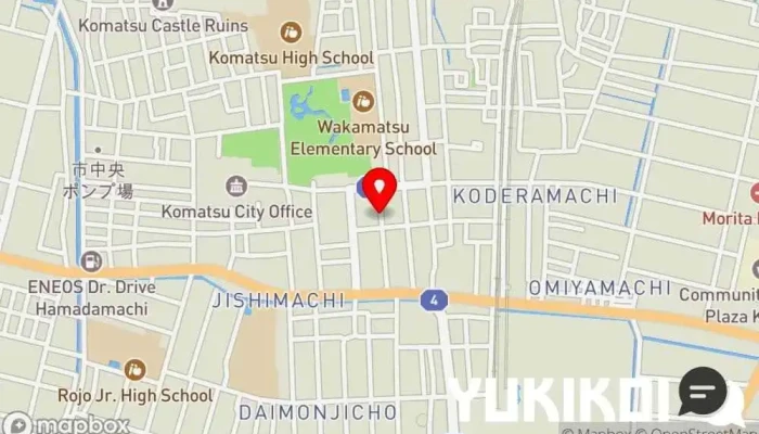 の地図 39 SAKŪ 定食屋, レストラン, 軽食店 で 小松市