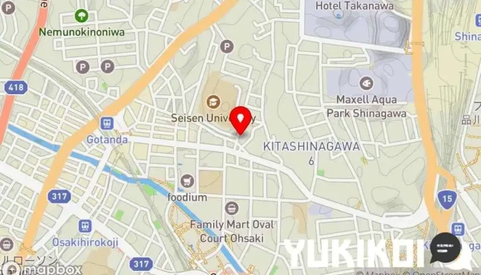 の地図 7025 フランクリン アベニュー ハンバーガー店 で 品川区
