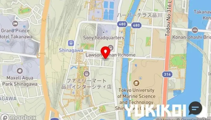 の地図 82品川店 パブ, バー, ビアホール, フィッシュ＆チップス レストラン, スポーツ バー で 港区