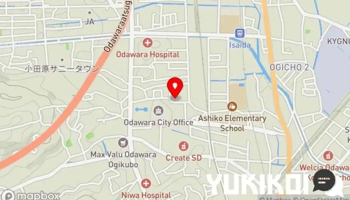 の地図 Bhartiya Zaayka(バルティヤ・ザイカ）小田原店 インド料理店 で 小田原市