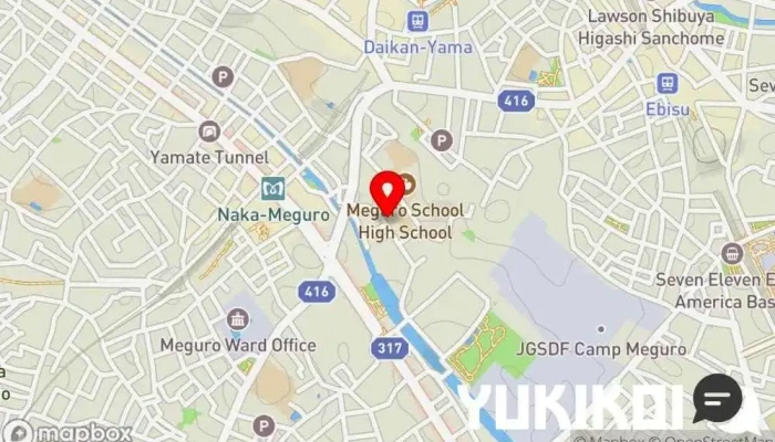 の地図 BISTRO INOCCHI ビストロ, フランス料理店, レストラン で 目黒区