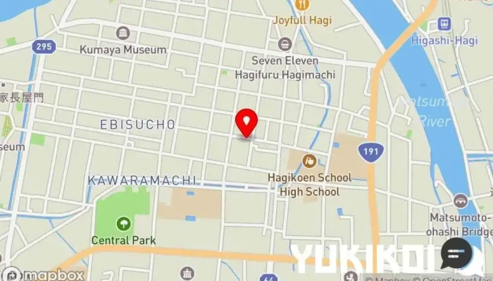 の地図 Brasserie Lab 軽食店, 宴会場, ビストロ, フランス料理店, シーフード・海鮮料理店 で 萩市