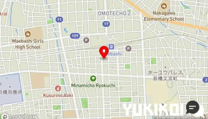 の地図 Cafe Maemi インド料理店, アジア料理店, インドネシア料理店, ネパール料理店, スリランカ料理店 で 前橋市