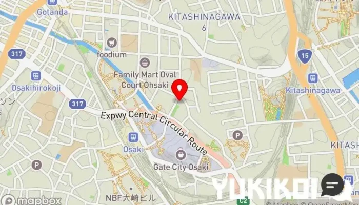 の地図 CAFE＆HALL Ours カフェ・喫茶, レストラン で 品川区