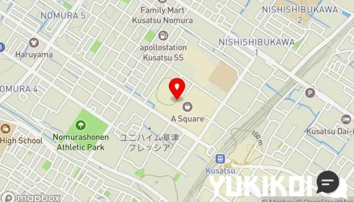 の地図 Cheese Plus pizza&grill 草津エイスクエア店 イタリア料理店, ビストロ, チーズ専門店, ピザ店, レストラン, ワインバー で 草津市