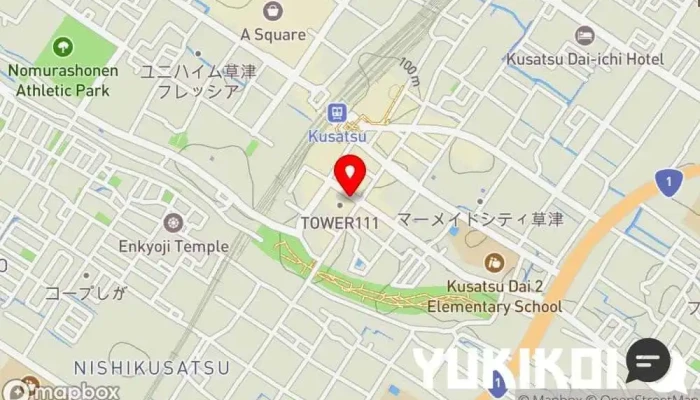 の地図 CHIRIRI 草津店 しゃぶしゃぶレストラン, 鍋料理店, 和食店, 会席・懐石料理店, 肉料理店 で 草津市