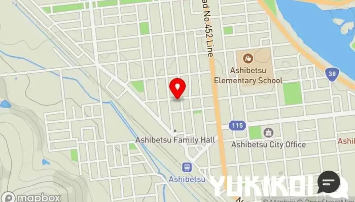 の地図 COCONUT（ココナッツ） 軽食店 で 芦別市