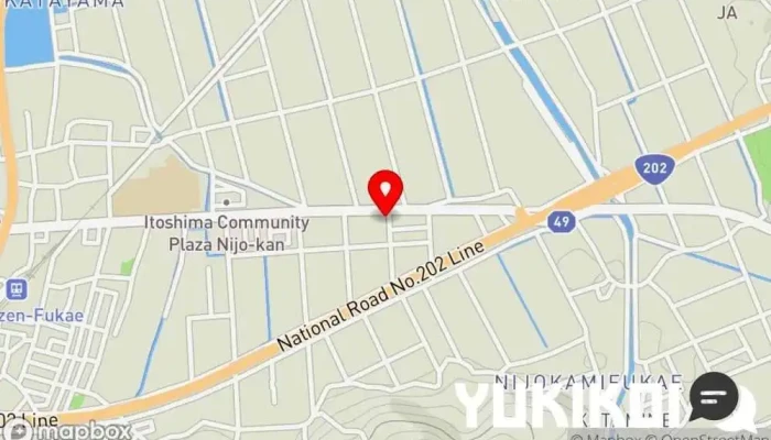 の地図 danza padella レストラン で 糸島市
