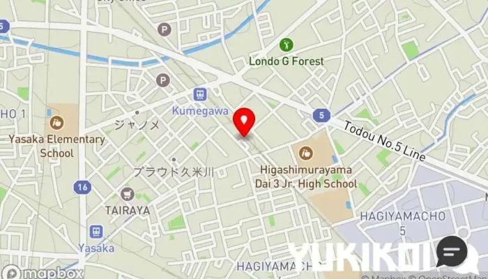 の地図 Dining Amina モダン居酒屋レストラン, もつ鍋料理店 で 東村山市