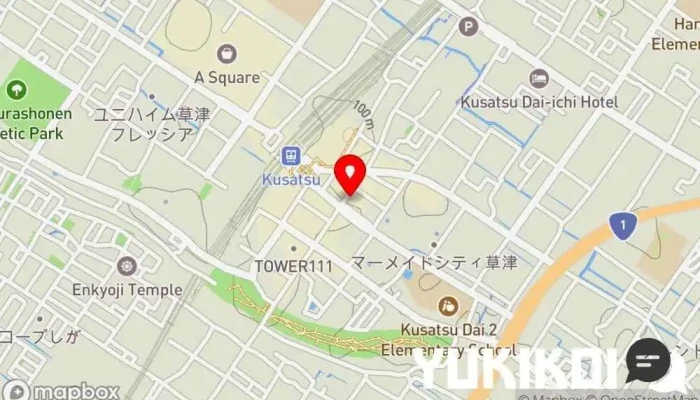 の地図 Dining bar 暁 イタリア料理店, バー, レストラン で 草津市