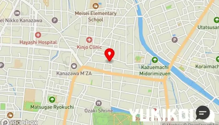 の地図 EVANS (エバンス) イタリア料理店 で 金沢市
