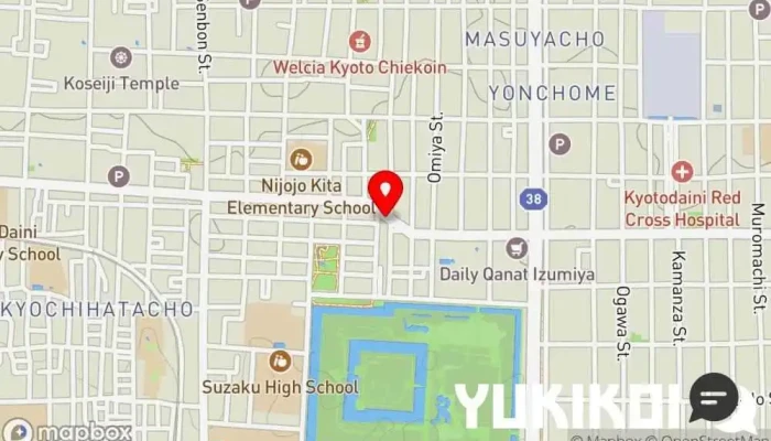 の地図 Fire Ramen MENBAKA ラーメン屋, 麺類専門店 で 京都市
