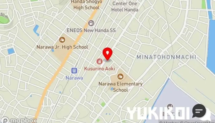 の地図 GinoBili イタリア料理店 で 半田市