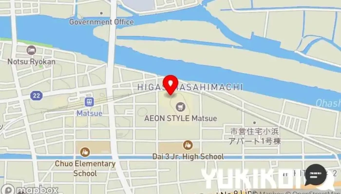 の地図 Joy Luster 松江店 ファミリー レストラン, 定食屋, スイーツ店 で 松江市