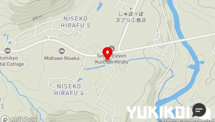 の地図 KANPAI Shabu Shabu Buffet Niseko レストラン で 倶知安町