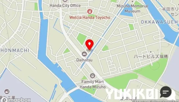 の地図 KAZA DA PIZZA HANDA ピザ店 で 半田市