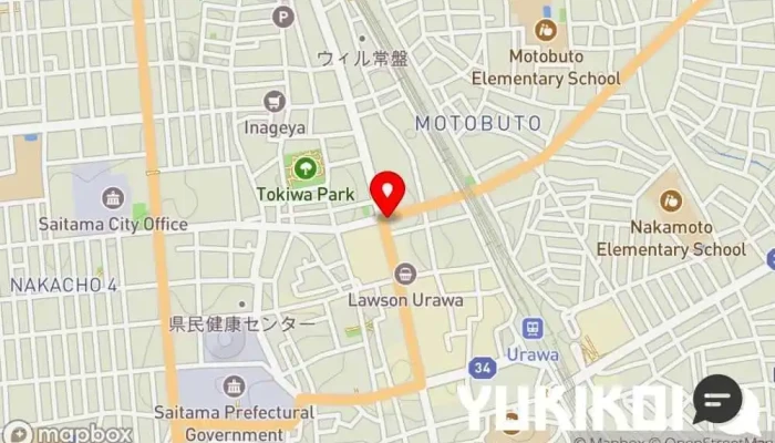 の地図 La Voile フランス料理店 で さいたま市
