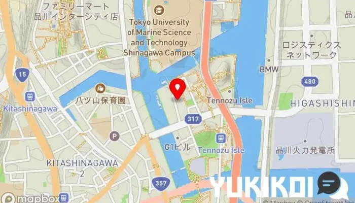 の地図 le Calin レストラン, バー＆グリル で 品川区