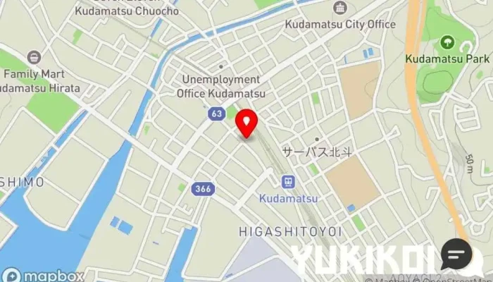 の地図 Make Dining 燦 居酒屋, バー で 下松市