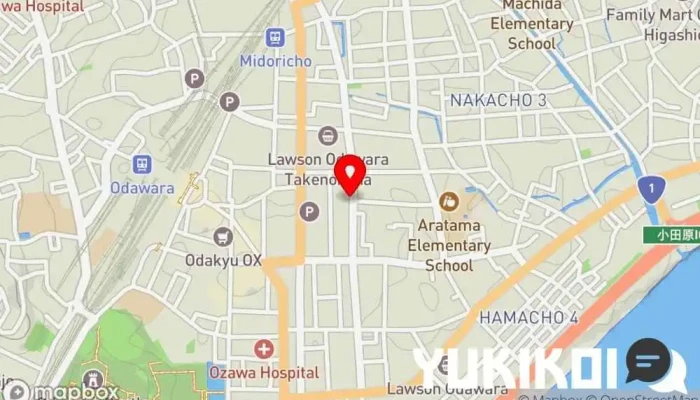の地図 nico cafe アートカフェ, カフェ・喫茶, クレープ店, スイーツ店, 昼食専門レストラン, レストラン, 雑貨店 で 小田原市