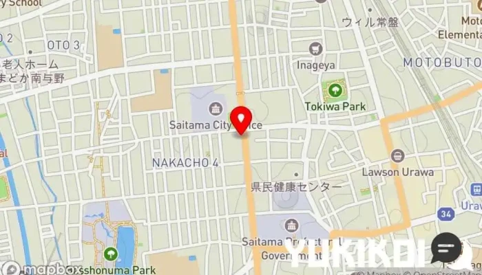 の地図 Open Kitchen 然 ステーキハウス で さいたま市