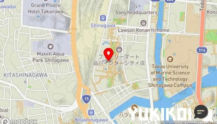の地図 Oyster Bar ジャックポット品川 オイスターバー　レストラン, イタリア料理店, ピザ店, レストラン で 港区
