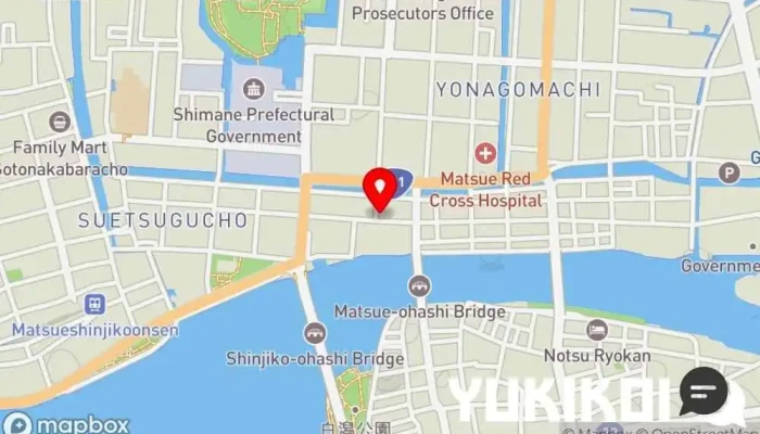の地図 PASTA FACTORY ORTAGGIO イタリア料理店 で 松江市