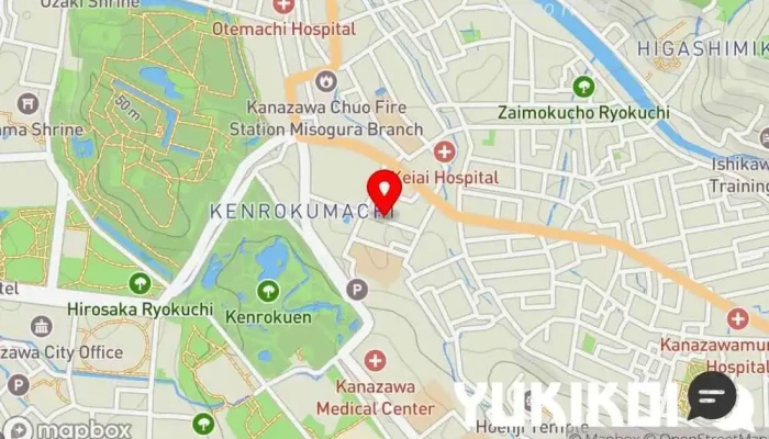 の地図 Restaurant ATSUSHI Kanazawa レストラン, 寿司店 で 金沢市