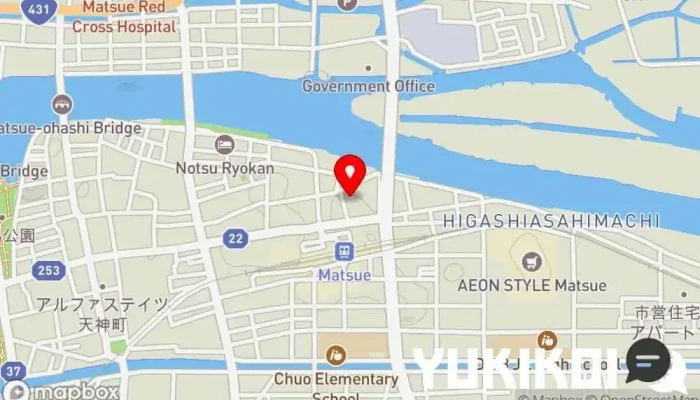 の地図 RESTAURANT MOSORO レストラン で 松江市