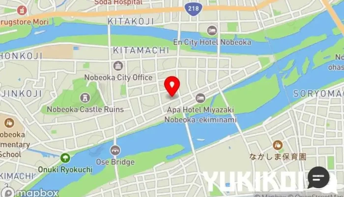 の地図 sakaé フランス料理店 で 延岡市