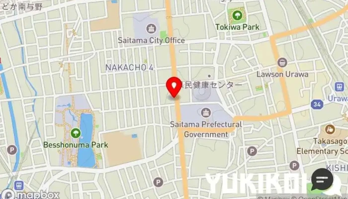 の地図 SALT レストラン, 創作料理店, フランス料理店 で さいたま市