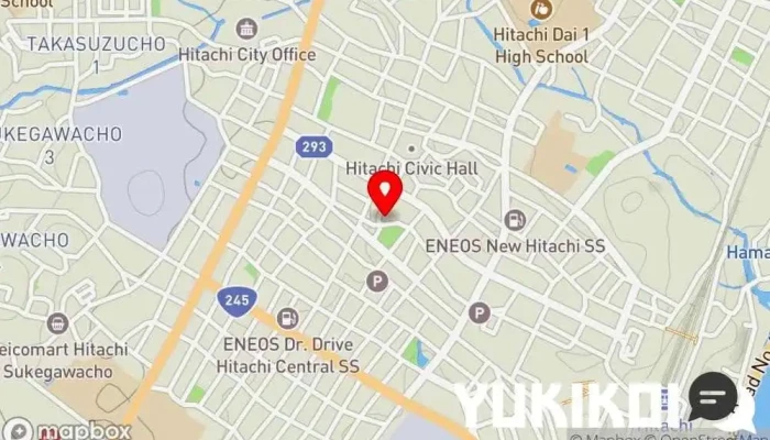 の地図 Sushi Dining かっぱ 寿司店 で 日立市