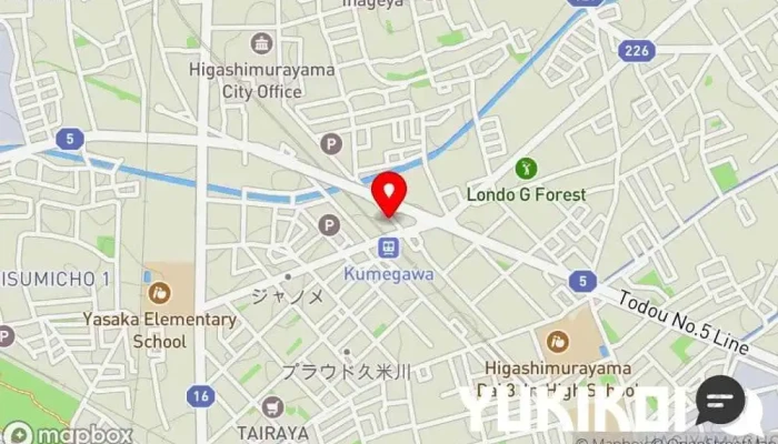 の地図 Sushi dining浩 寿司店 で 東村山市