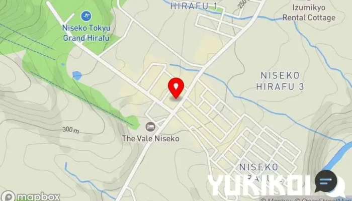 の地図 Taj Mahal Niseko Hirafu インド料理店 で ニセコ町