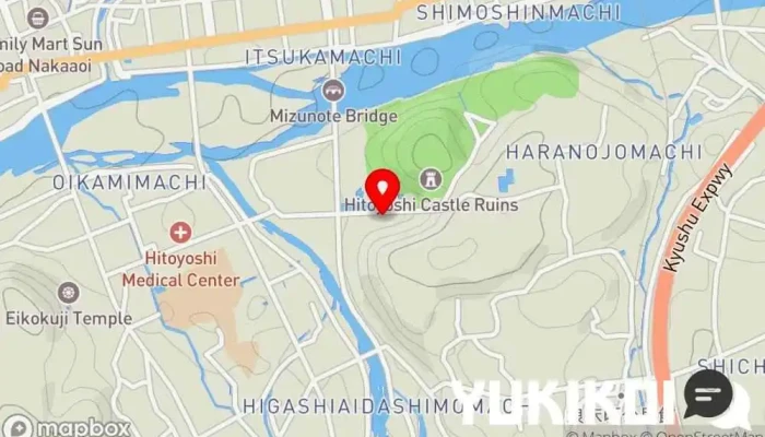 の地図 The Fahrenheit レストラン で 人吉市