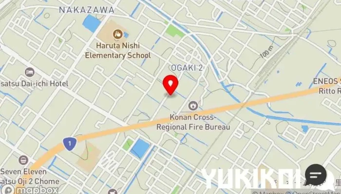 の地図 THE HIDEAWAY FACTORY 草津栗東 イタリア料理店, カフェ・喫茶, カクテル バー, コーヒーショップ・喫茶店, 肉料理店, パーティー プランナー, ピザ店 で 栗東市