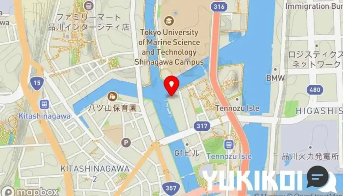 の地図 T.Y. HARBOR 地ビール レストラン, アメリカ料理店, テイクアウト, レストラン, 店舗 で 品川区