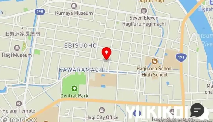 の地図 yamamichi食堂 カフェ・喫茶, レストラン で 萩市