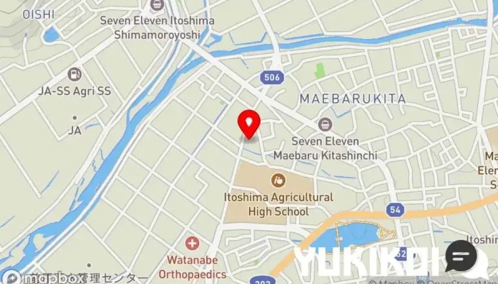 の地図 Yamato Maebaru 企業のオフィス で 糸島市
