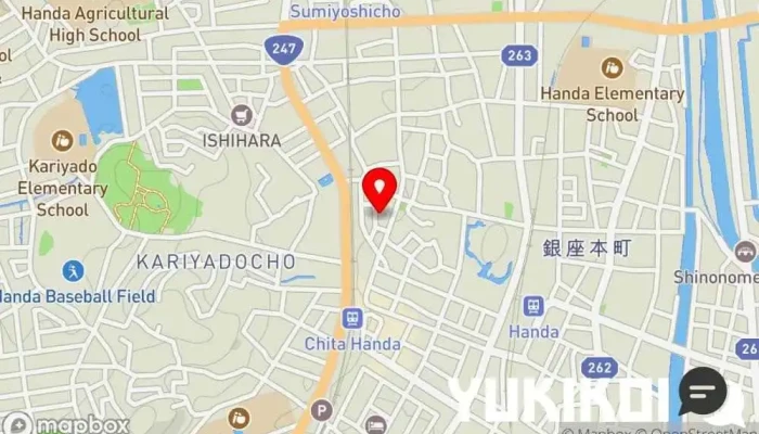 の地図 あうん屋 半田駅前店 居酒屋, ビアホール, チキン ウイング レストラン で 半田市