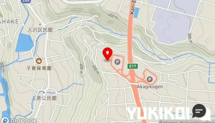 の地図 あかぎ食堂 フードコート で 昭和村
