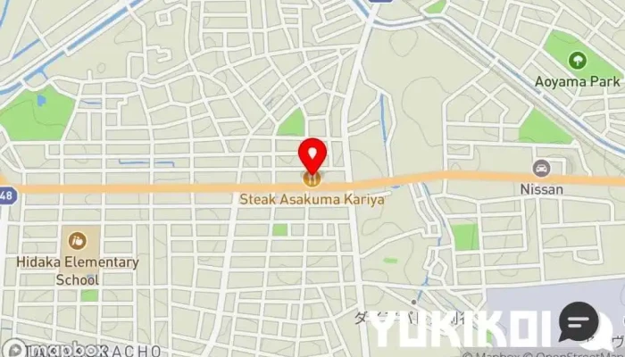の地図 あさくま 刈谷店 ステーキハウス, ビュッフェ レストラン, ファミリー レストラン, 洋食レストラン で 刈谷市
