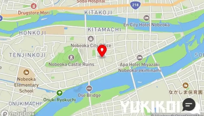 の地図 あさひ食堂 定食屋 で 延岡市