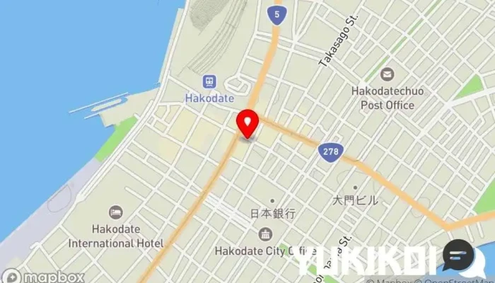 の地図 いか清 大門店 居酒屋 で 函館市