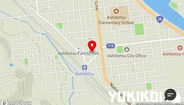 の地図 うしだや 芦別店 焼肉店 で 芦別市