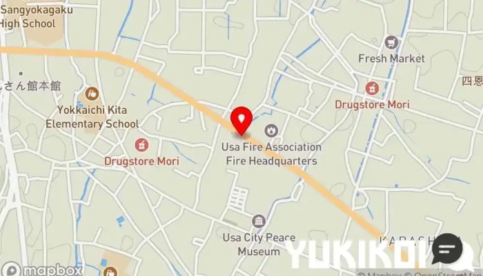 の地図 うなぎ処 四代目 志おや 四日市本店 うなぎ料理店 で 宇佐市