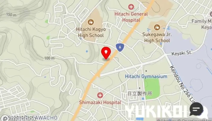 の地図 お好み焼 道とん堀 日立城南店 お好み焼き店, レストラン で 日立市