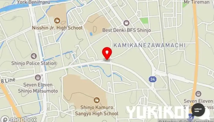 の地図 お食事処 八角 居酒屋 で 新庄市