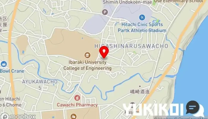 の地図 お食事処 剛 和食店 で 日立市