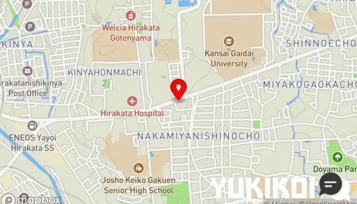 の地図 お食事処 鍋千花 居酒屋 で 枚方市